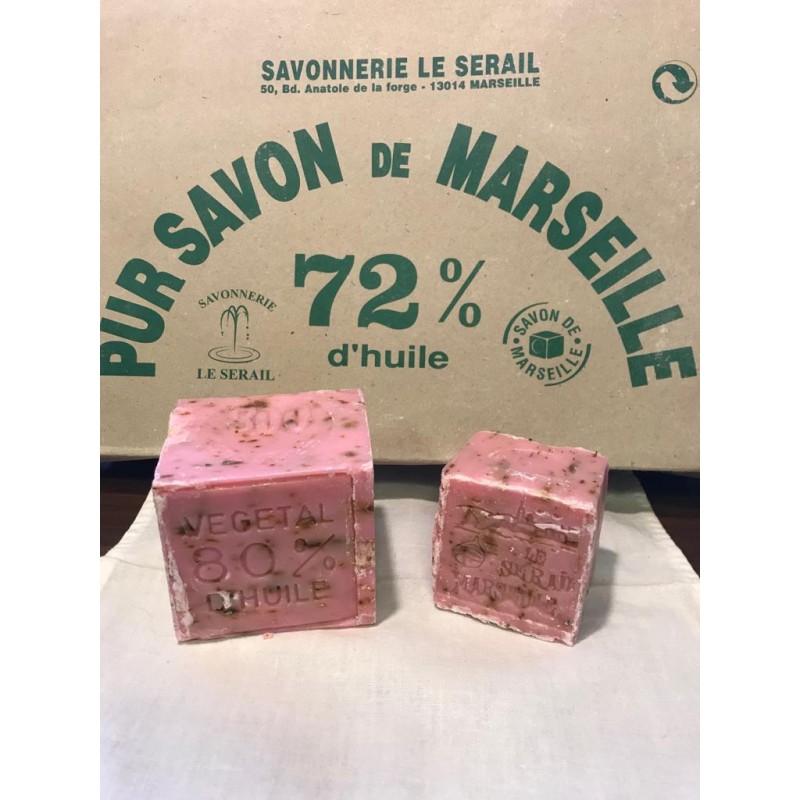 Marseillen saippua, ruusun terälehtiä, 150g